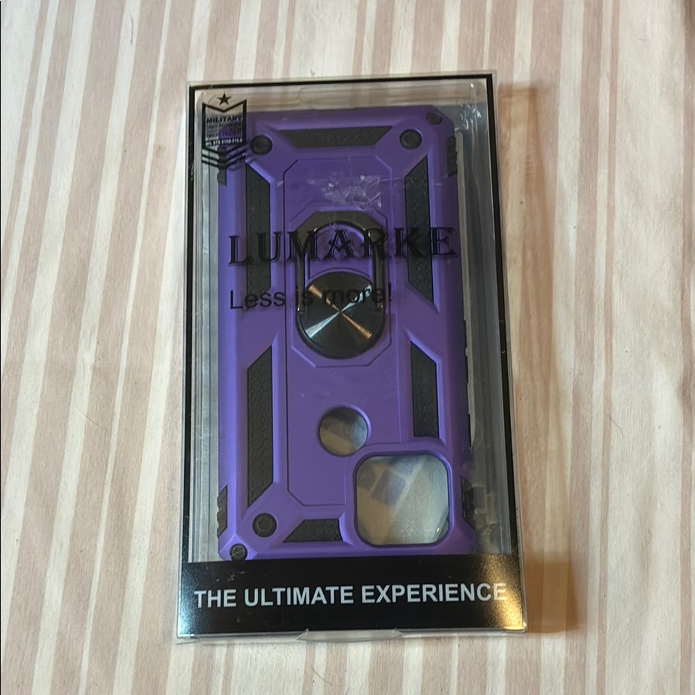 Purple Shockproof Phone Case for Ultimate Protection, glass cover protection